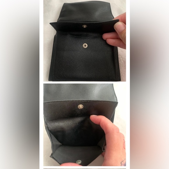 Prada Authentic
Nylon and
Saffiano Leather
Black Trifold
Wallet ~ ~Vintage - Picture 3 of 5
